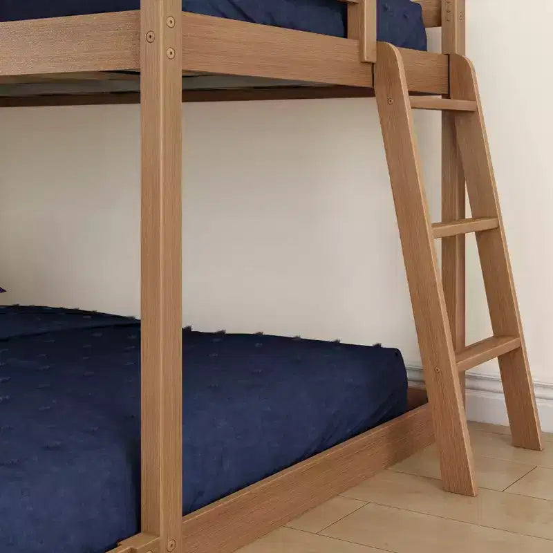 Lit superposé bas pour enfants – Double sur Complet, Bois composite, 181 kg, 124 cm H