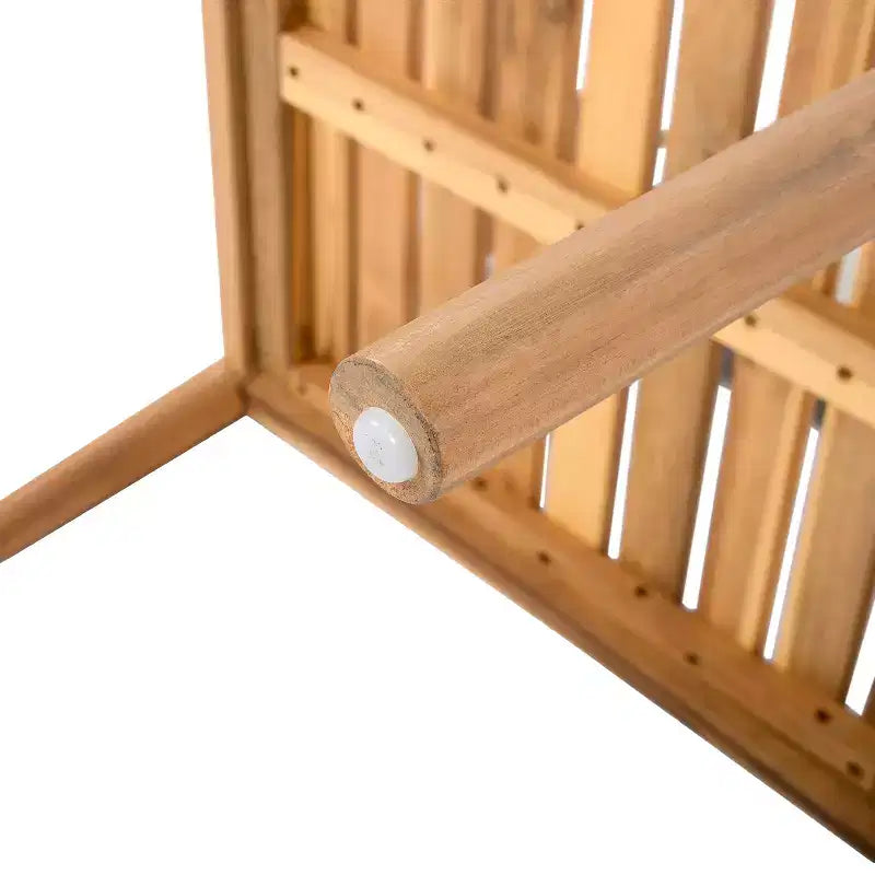 Christopher Knight Home Daisy Chaises de salle à manger d'extérieur rustiques en bois d'acacia et corde avec dossier ouvert (lot de 2)