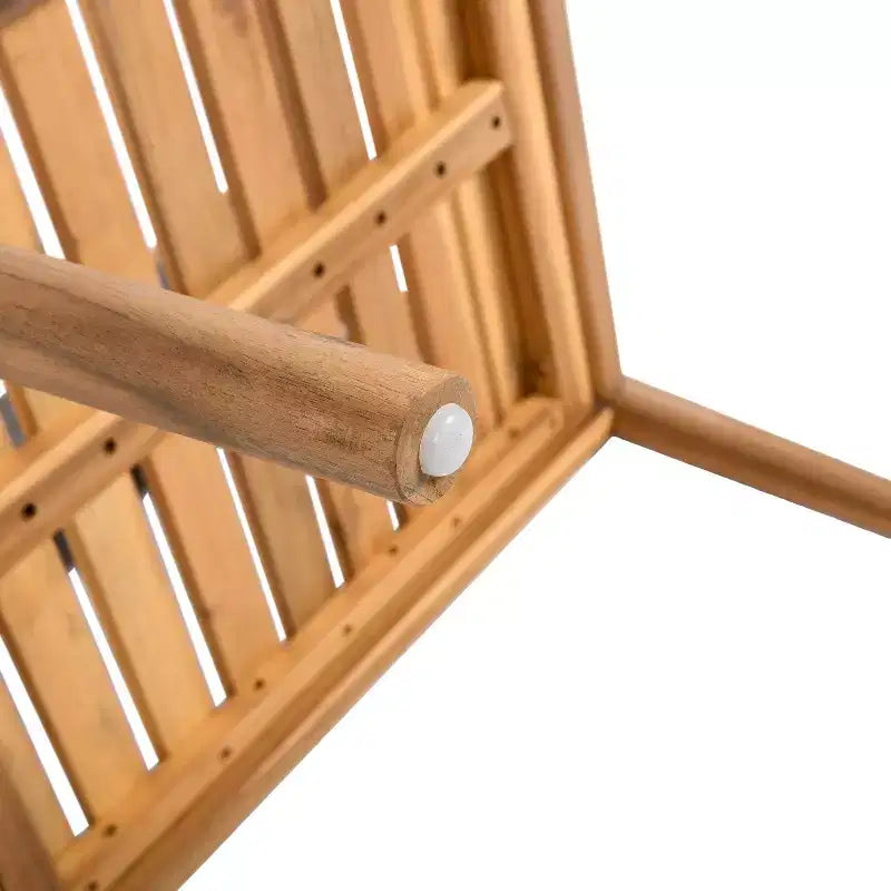 Christopher Knight Home Daisy Chaises de salle à manger d'extérieur rustiques en bois d'acacia et corde avec dossier ouvert (lot de 2)