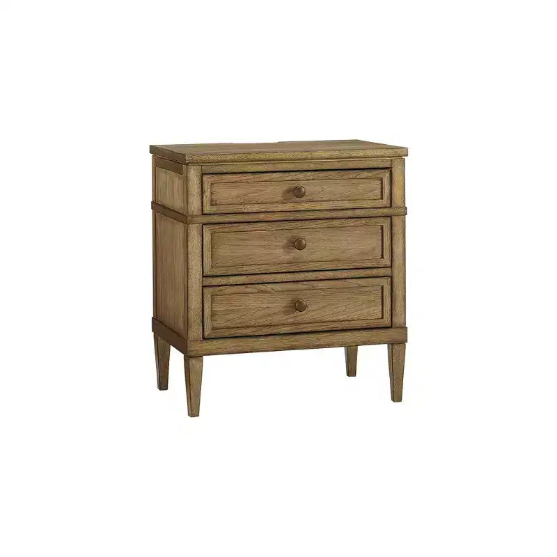 Signature Design by Ashley Sharlance Three Drawer Nightstand with USB Ports, Brown