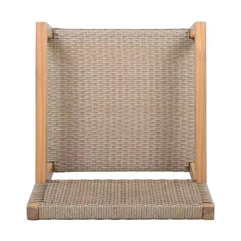 Christopher Knight Home Reign Chaises de salle à manger d'extérieur en bois d'acacia et osier (Lot de 2)