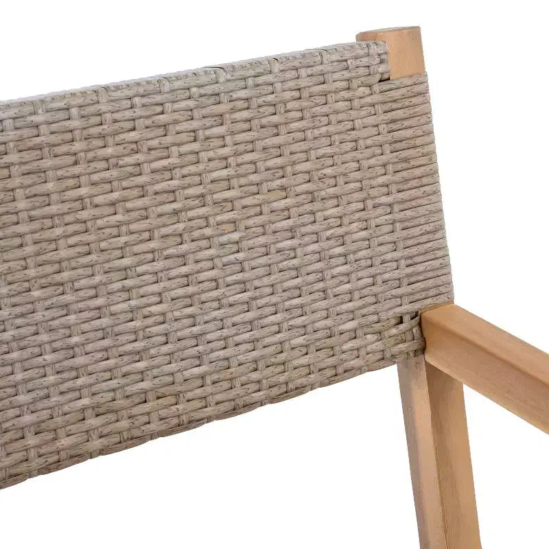 Christopher Knight Home Reign Chaises de salle à manger d'extérieur en bois d'acacia et osier (Lot de 2)
