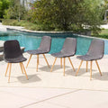 Christopher Knight Home Gila Outdoor Wicker and Iron Armless Dining Chairs