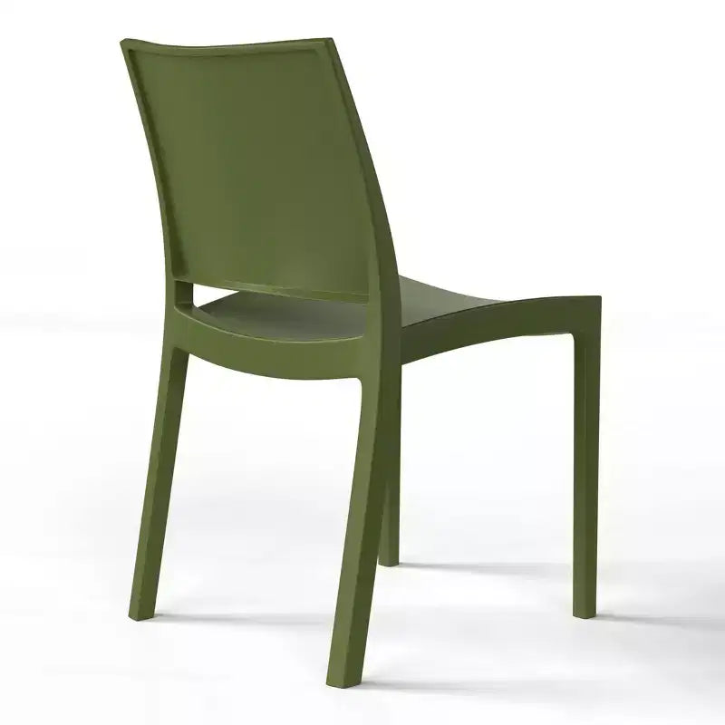 Chaise de salle à manger empilable en plastique en polypropylène moderne Playa de WestinTrends (lot de 2)
