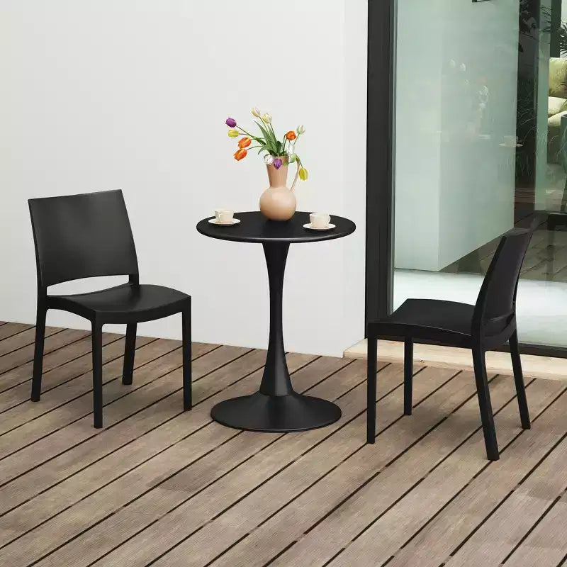 Chaise de salle à manger empilable en plastique en polypropylène moderne Playa de WestinTrends (lot de 2)