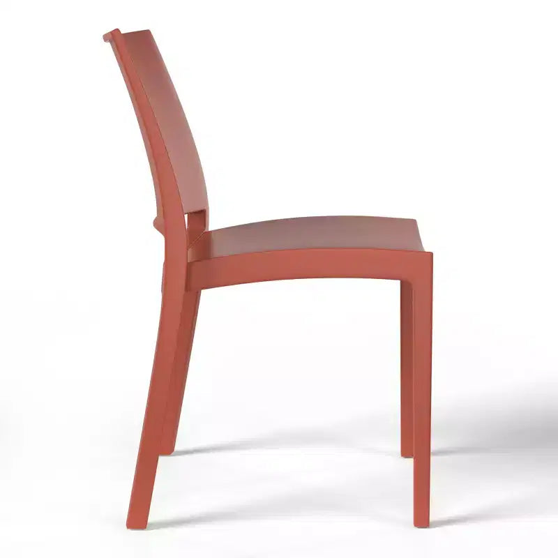 Chaise de salle à manger empilable en plastique en polypropylène moderne Playa de WestinTrends (lot de 2)