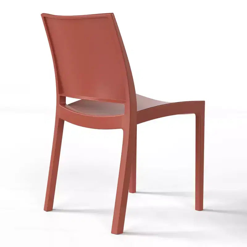 Chaise de salle à manger empilable en plastique en polypropylène moderne Playa de WestinTrends (lot de 2)
