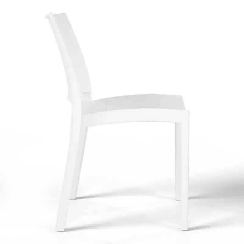 Chaise de salle à manger empilable en plastique en polypropylène moderne Playa de WestinTrends (lot de 2)