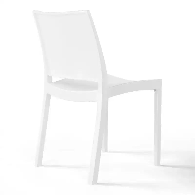 Chaise de salle à manger empilable en plastique en polypropylène moderne Playa de WestinTrends (lot de 2)