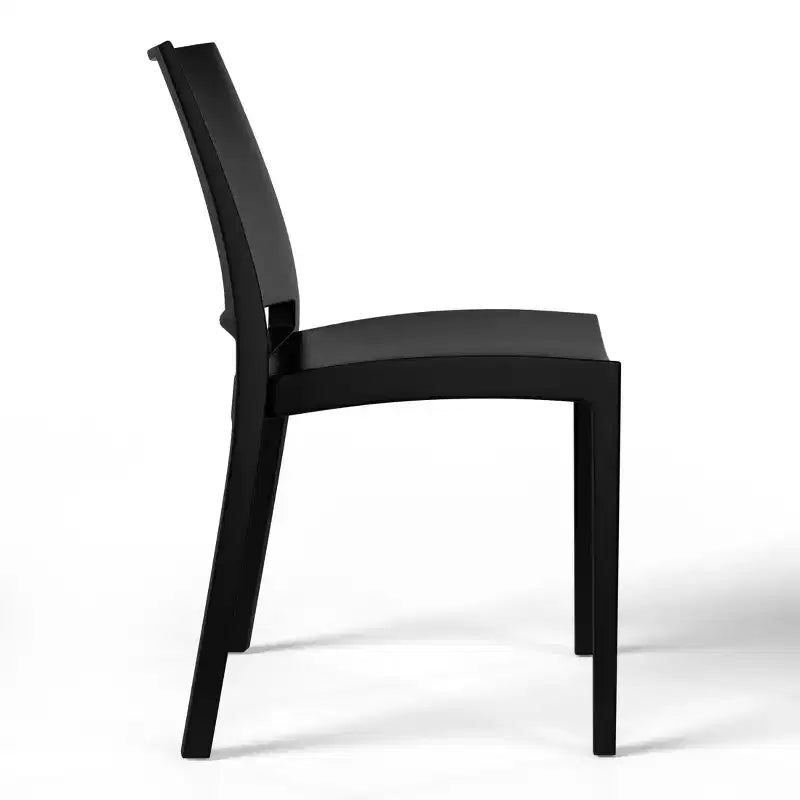 Chaise de salle à manger empilable en plastique en polypropylène moderne Playa de WestinTrends (lot de 2)