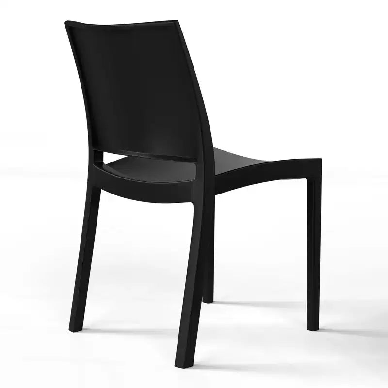 Chaise de salle à manger empilable en plastique en polypropylène moderne Playa de WestinTrends (lot de 2)
