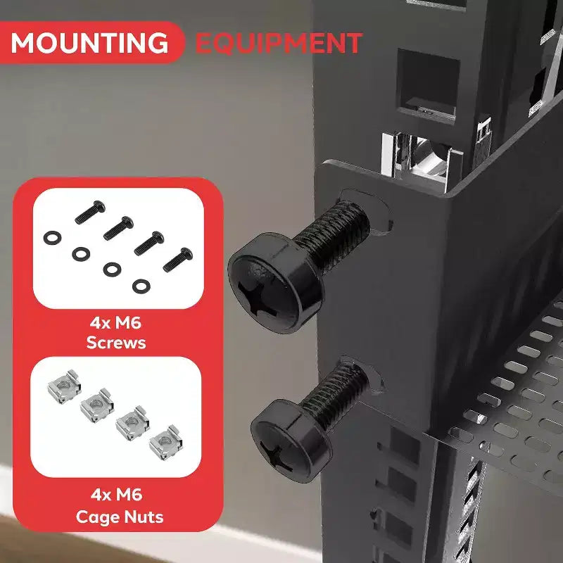 Plateau de rack serveur 1U – Métal robuste, 50 kg, compatible 19", lot de 4
