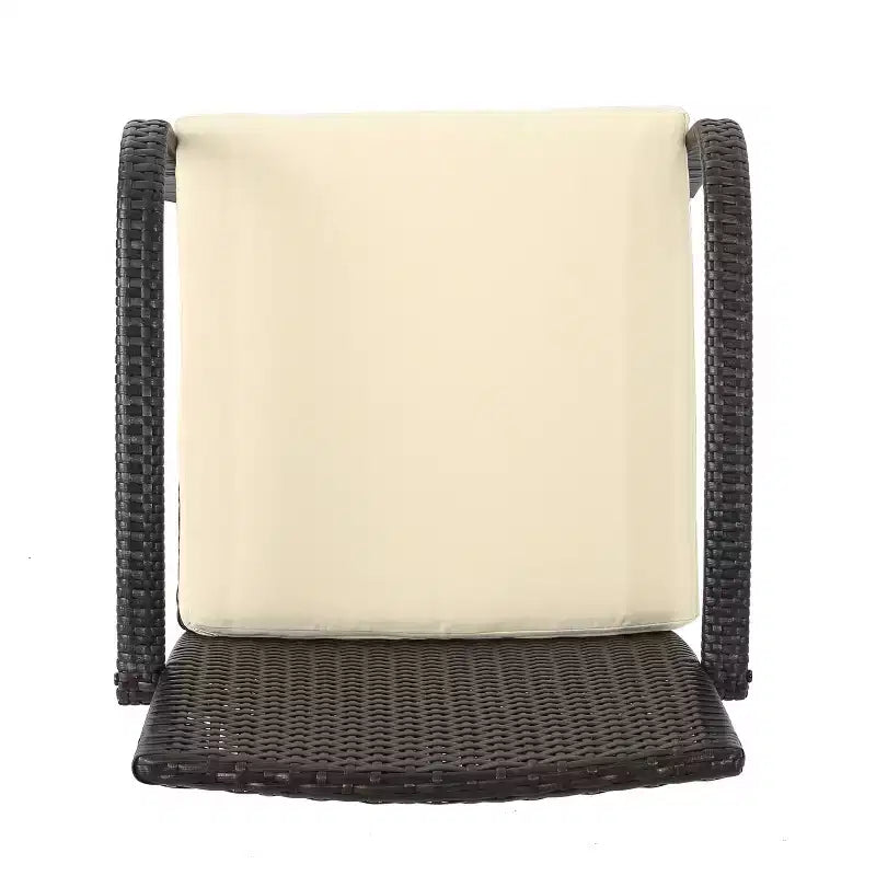 Chaises de salle à manger d'extérieur en osier Christopher Knight Home Cordoba avec coussin (lot de 2)