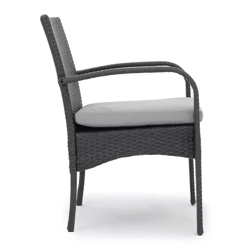 Chaises de salle à manger d'extérieur en osier Christopher Knight Home Cordoba avec coussin (lot de 2)