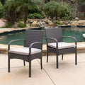 Christopher Knight Home Cordoba Outdoor Wicker Dining Chairs with Cushion (Set of 2)