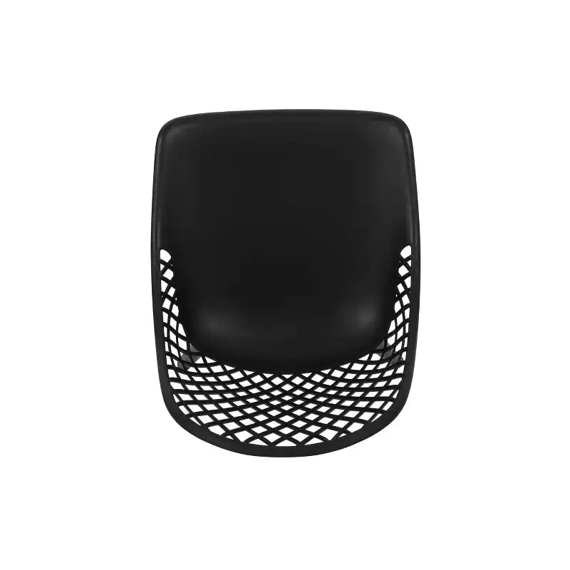 Chaise de salle à manger moderne d'extérieur en résine maillée Lucy de GDFStudio (lot de 4)