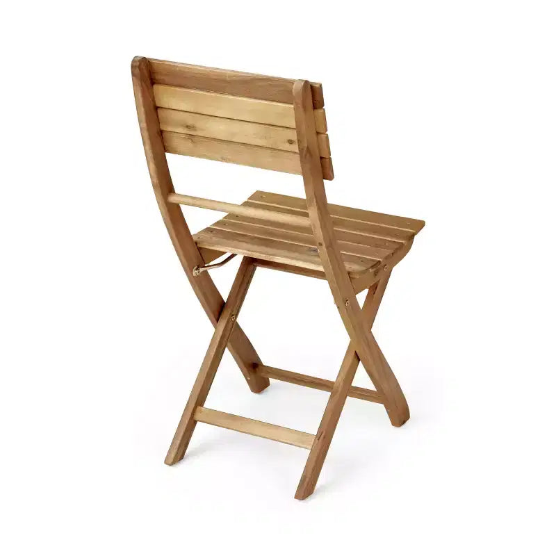 GDFStudio Rabion Chaises de salle à manger pliantes d'extérieur en bois d'acacia (lot de 4)