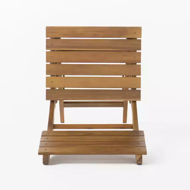 GDFStudio Rabion Chaises de salle à manger pliantes d'extérieur en bois d'acacia (lot de 4)