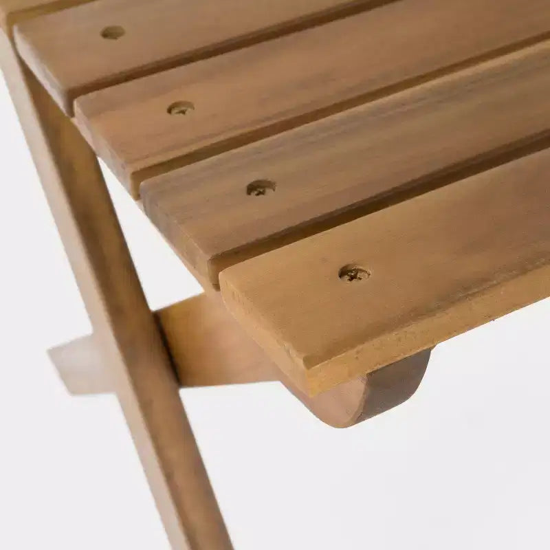 GDFStudio Rabion Chaises de salle à manger pliantes d'extérieur en bois d'acacia (lot de 4)
