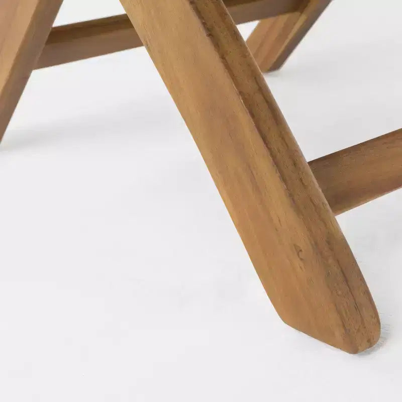GDFStudio Rabion Chaises de salle à manger pliantes d'extérieur en bois d'acacia (lot de 4)