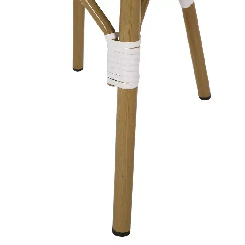Christopher Knight Home Remi Chaises de bistrot d'extérieur en osier français et aluminium (Lot de 4)