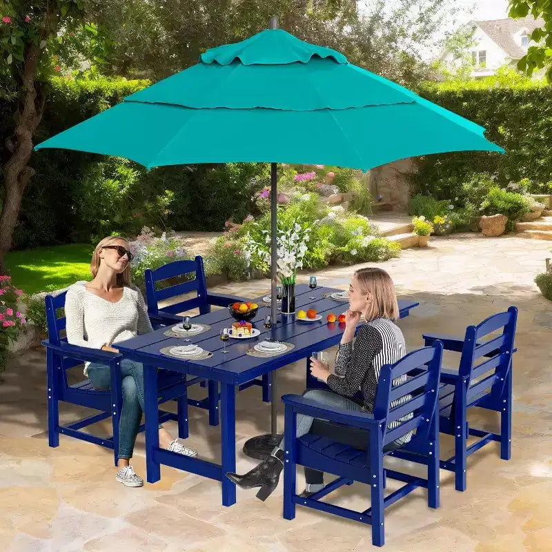 Chaises de salle à manger d'extérieur VINGLI, chaises de patio en PEHD résistantes aux intempéries, sièges de jardin durables pour l'extérieur, la piscine, la terrasse, le porche