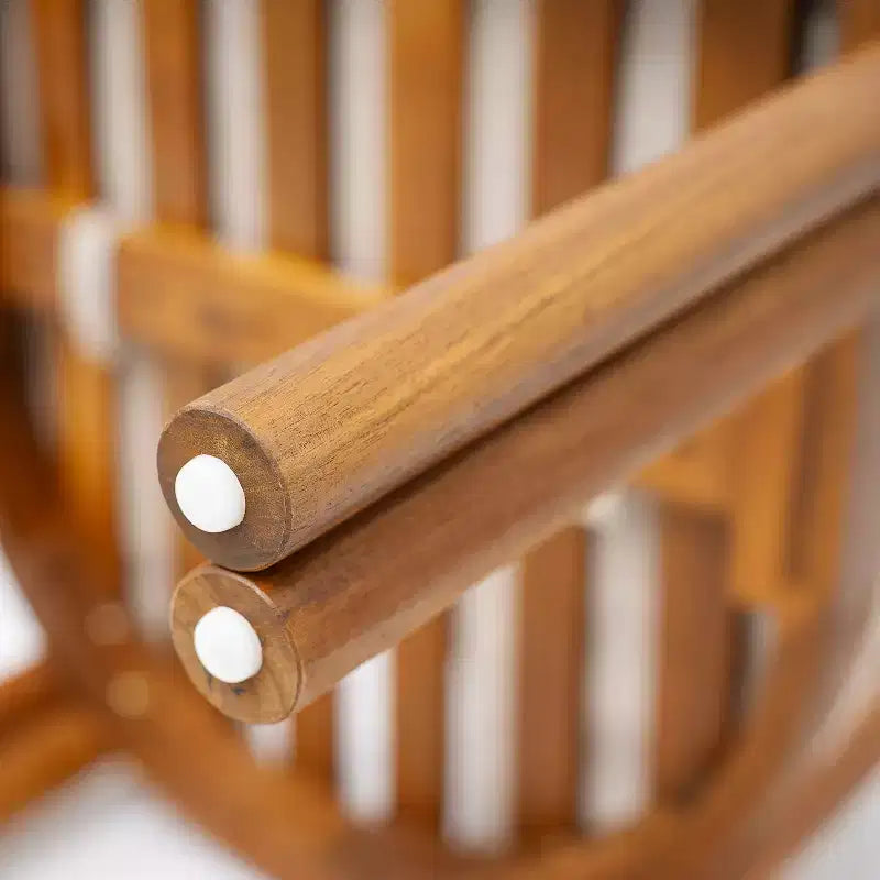 Christopher Knight Home Kaelron Chaises de salle à manger sans accoudoirs en bois d'acacia rustique avec coussins (Lot de 2)