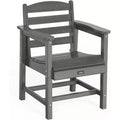 Outdoor Patio Dining Chairs, HDPE Plastic Outdoor Patio Chairs All-Weather Durable Garden Seating for Yard, Outside, Poolside, Deck, Porch