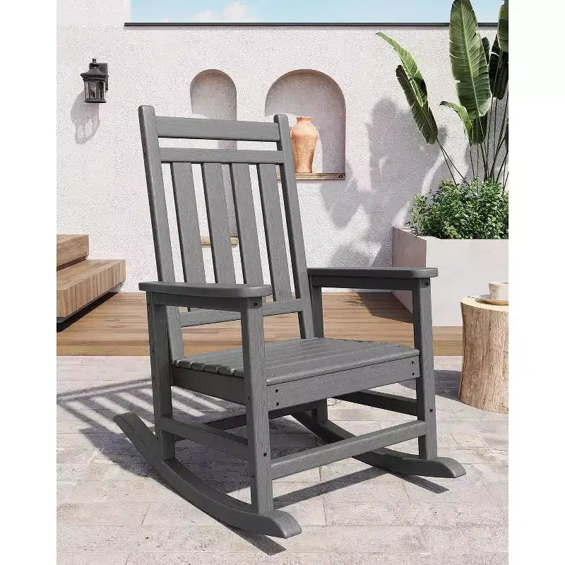 Acekool 40 Fauteuil à bascule extérieur surdimensionné - Bascule spacieuse tout temps avec conception ergonomique pour patio et véranda