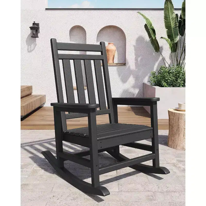 Acekool 40 Fauteuil à bascule extérieur surdimensionné - Bascule spacieuse tout temps avec conception ergonomique pour patio et véranda