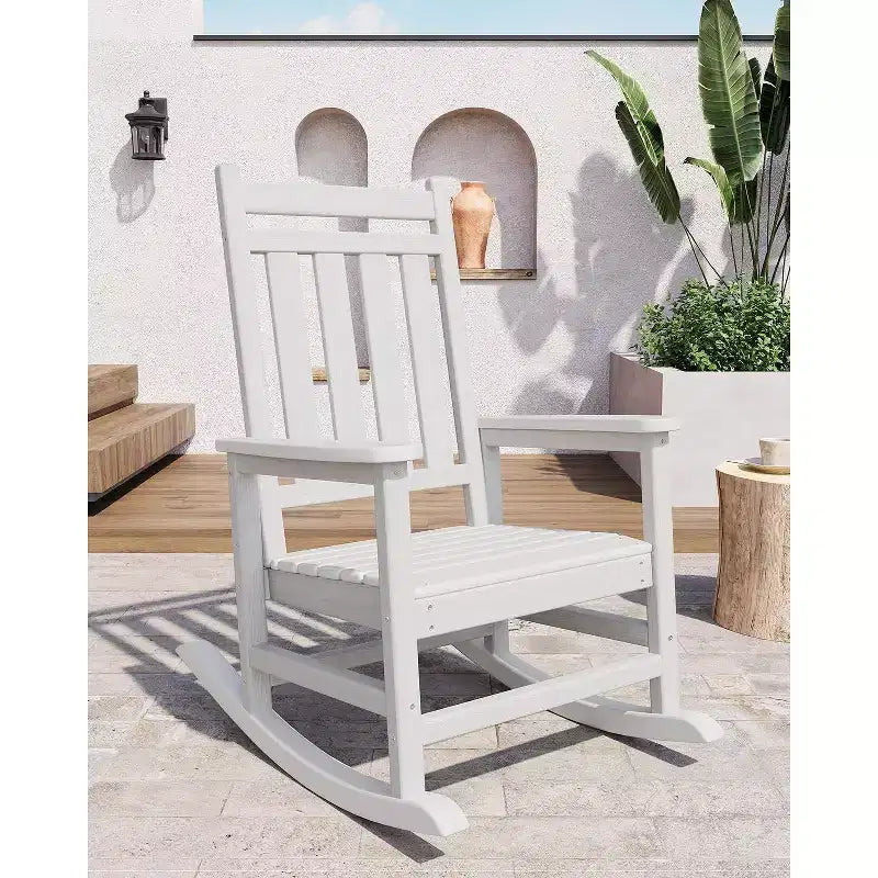 Acekool 40 Fauteuil à bascule extérieur surdimensionné - Bascule spacieuse tout temps avec conception ergonomique pour patio et véranda