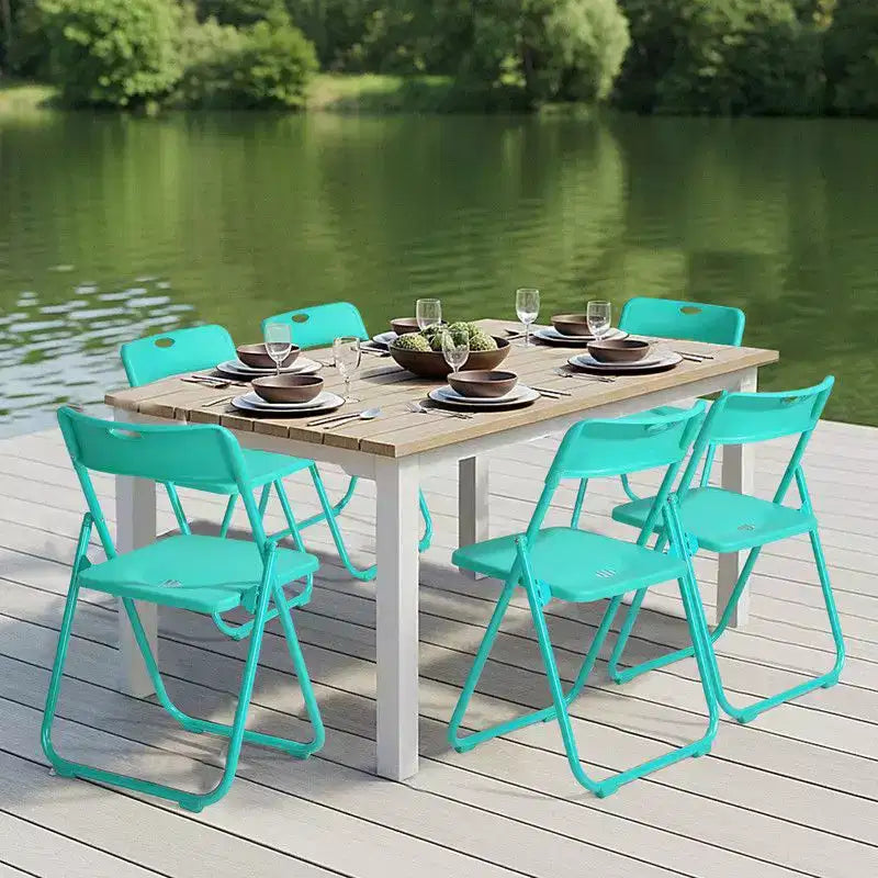 Karl Home | Ensemble de chaises pliantes empilables en métal (lot de 6)