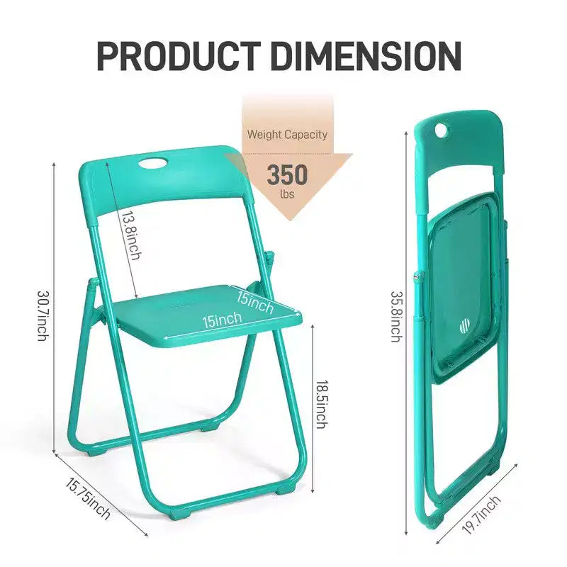 Karl Home | Ensemble de chaises pliantes empilables en métal (lot de 6)