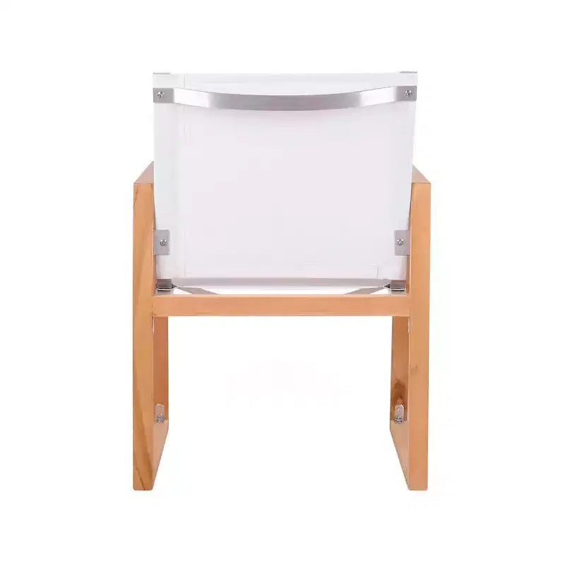 Meridian Furniture, Chaise de salle à manger d'extérieur Tulum en tissu résistant à l'eau avec accoudoirs