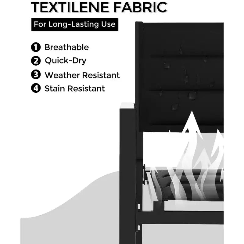 Lot de 4 chaises de salle à manger de patio, chaises de salle à manger empilables d'extérieur avec accoudoirs, chaise de bistro en aluminium avec tissu textilène respirant pour jardin