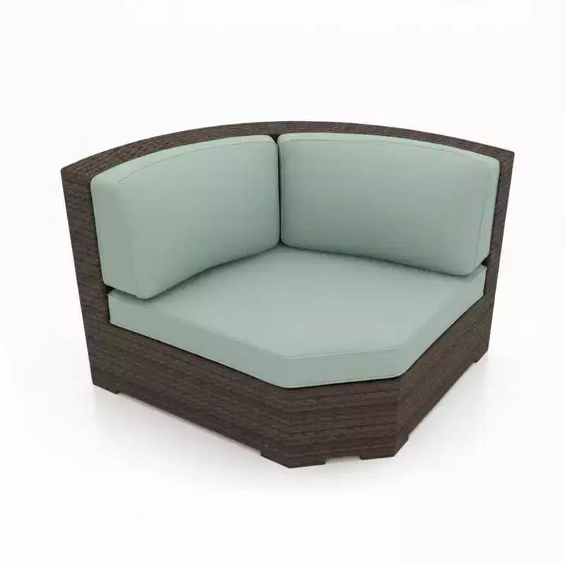 Covers&All Malibu 62,5 po L 45 Coin sectionnel, osier Java avec Sunbrella