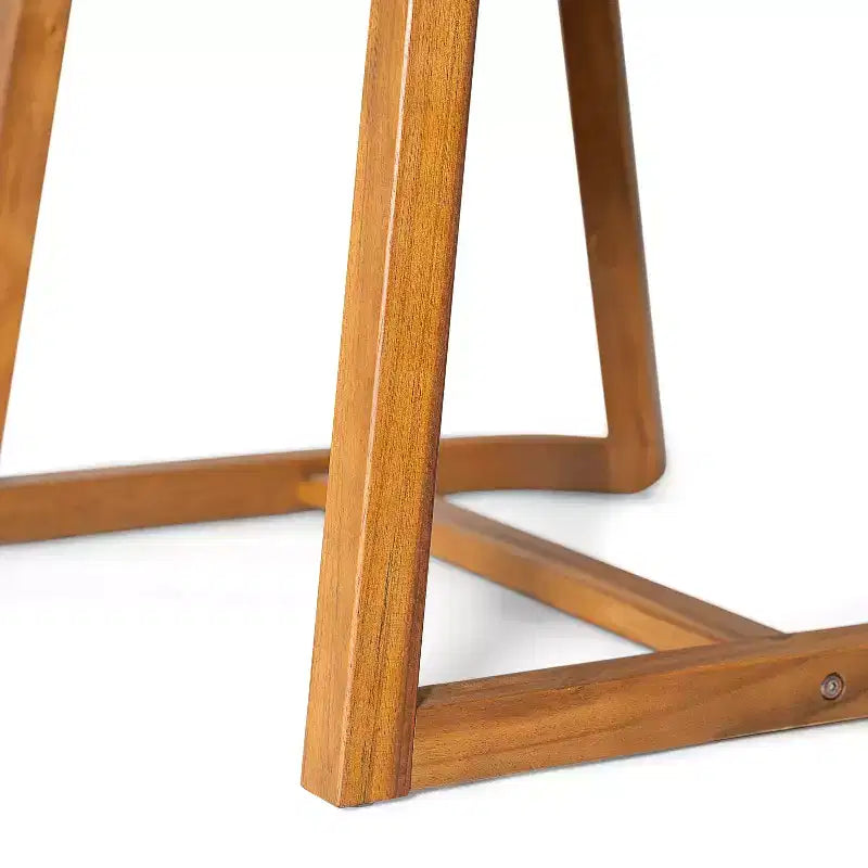Christopher Knight Home Elinor Chaises de salle à manger d'extérieur en bois d'acacia et osier marron clair, lot de 2