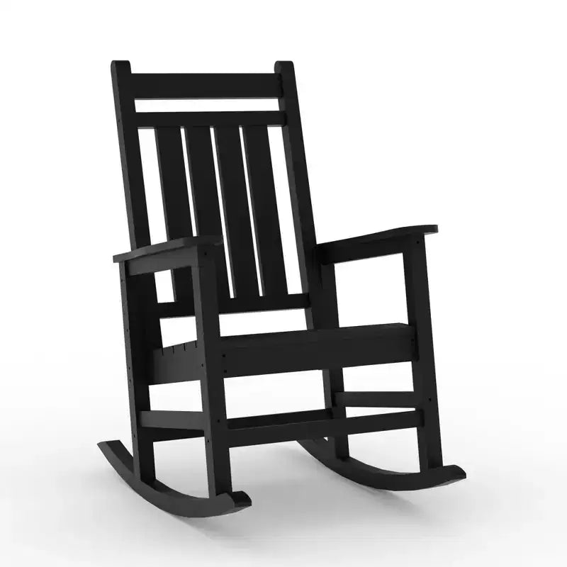 COZONY 35 Fauteuils à bascule d'extérieur, lot de 4, fauteuils à bascule de terrasse surdimensionnés en PEHD, fauteuils à bascule de véranda robustes toutes saisons pour l'extérieur