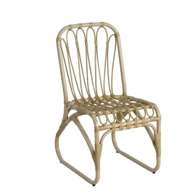 TUYOHW PE Chaises de Salle à Manger en Rotin, Lot de 2, Chaises d'Extérieur en Rotin avec Coussins Lavables, Capacité de 180 kg, Aucun Assemblage Requis