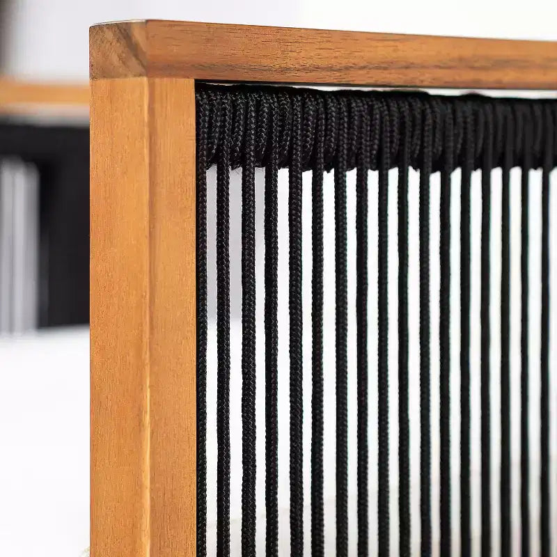 Christopher Knight Home Sakura Chaises de salle à manger modernes d'extérieur en bois d'acacia avec dossier et accoudoirs (lot de 2)