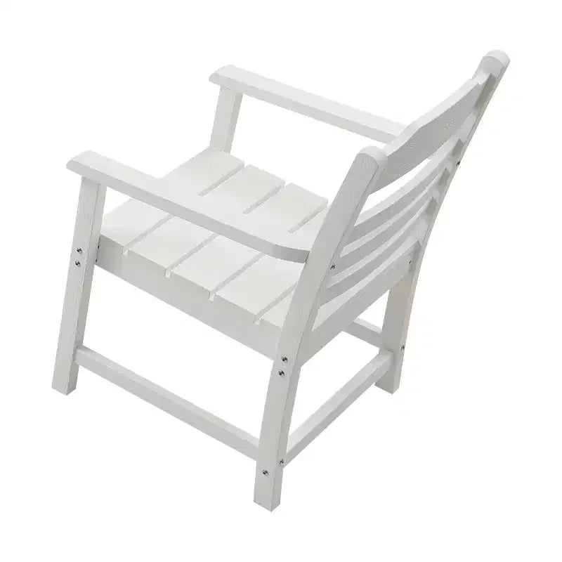 TUYOHW Lot de 2 chaises de salle à manger d'extérieur, chaises de salle à manger de patio en PEHD avec accoudoirs et dossier, chaises de patio résistantes aux intempéries pour jardin, balcon