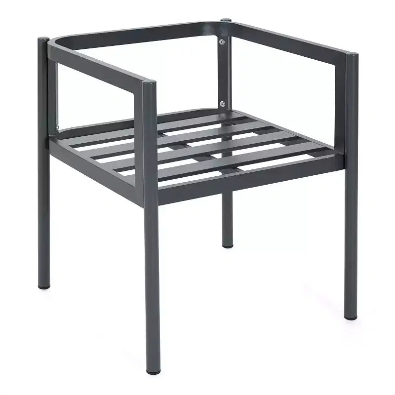 Christopher Knight Home Yoshiko Chaises de salle à manger modernes de patio en aluminium avec coussin (lot de 2)