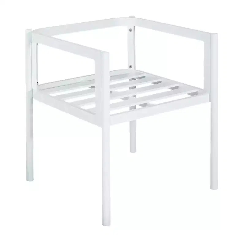 Christopher Knight Home Yoshiko Chaises de salle à manger modernes de patio en aluminium avec coussin (lot de 2)
