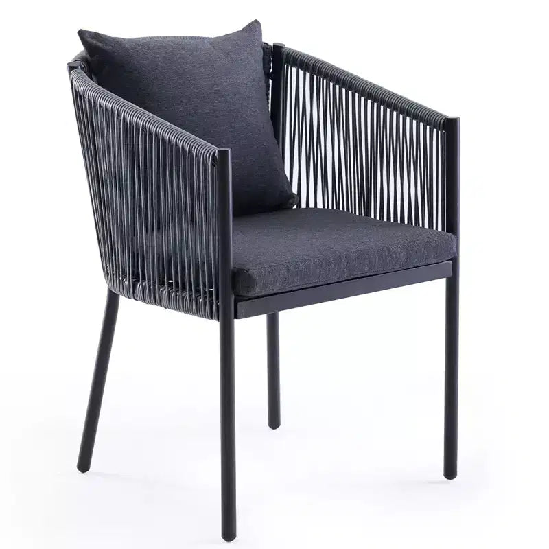 TUYOHW Outdoor Dining Chairs Set of 2,Rattan Wicker Patio Dining Chairs with Curved Armrests & Large Backrest,Patio Chairs for Backyard,Balcony,Grey