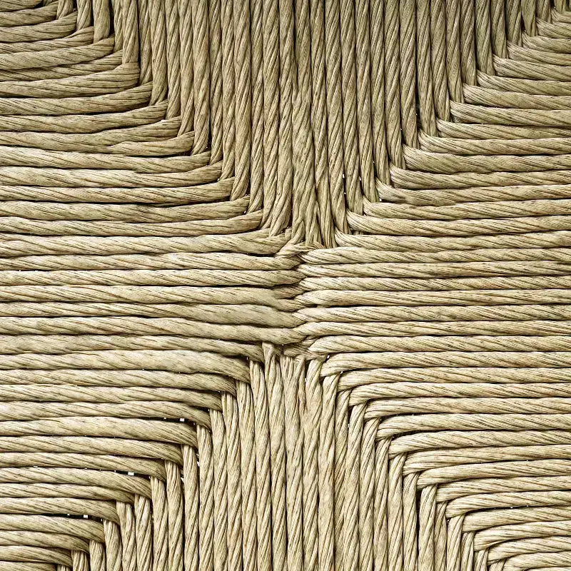 Christopher Knight Home Chaises de salle à manger modernes Jing en bois d'acacia et osier pour patio (Lot de 2)