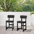 Hyleory 2PCS Patio Stackable Dining Chairs with Classic Slat Back