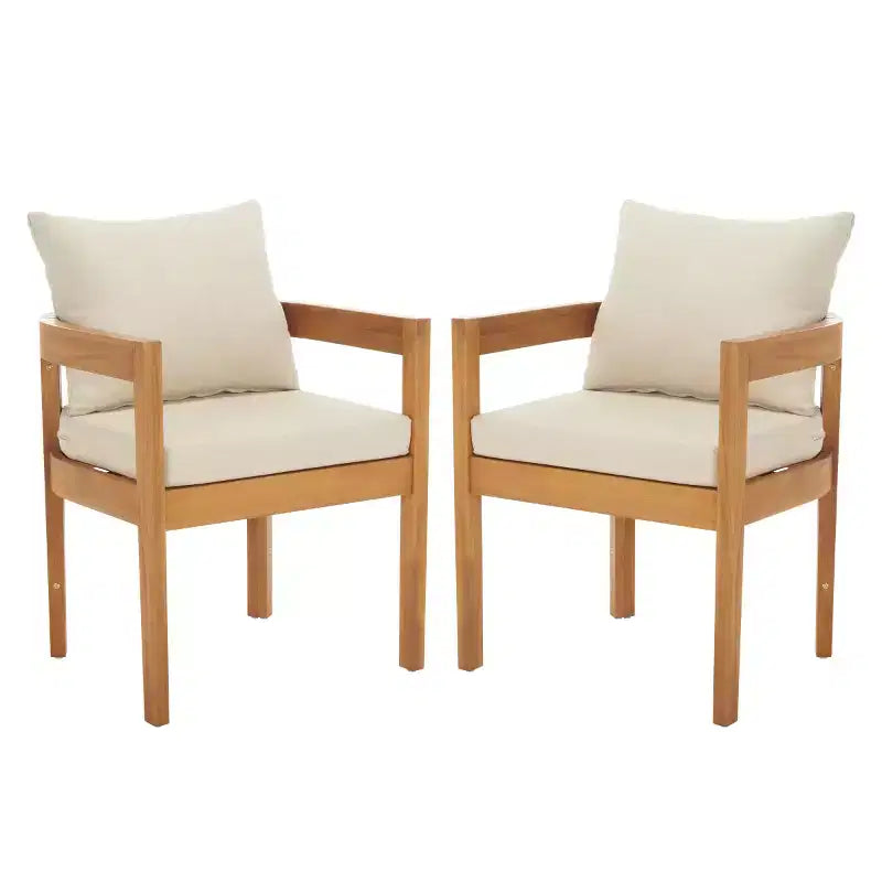 Kento Dining Chair (Set Of 2) - Indoor/Outdoor - PAT7096 - Natural - Safavieh