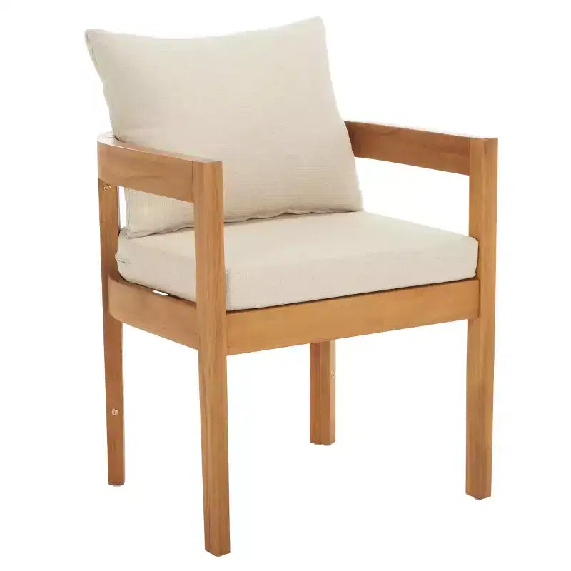 Chaise de salle à manger Kento (lot de 2) - Intérieur/Extérieur - PAT7096 - Naturel - Safavieh
