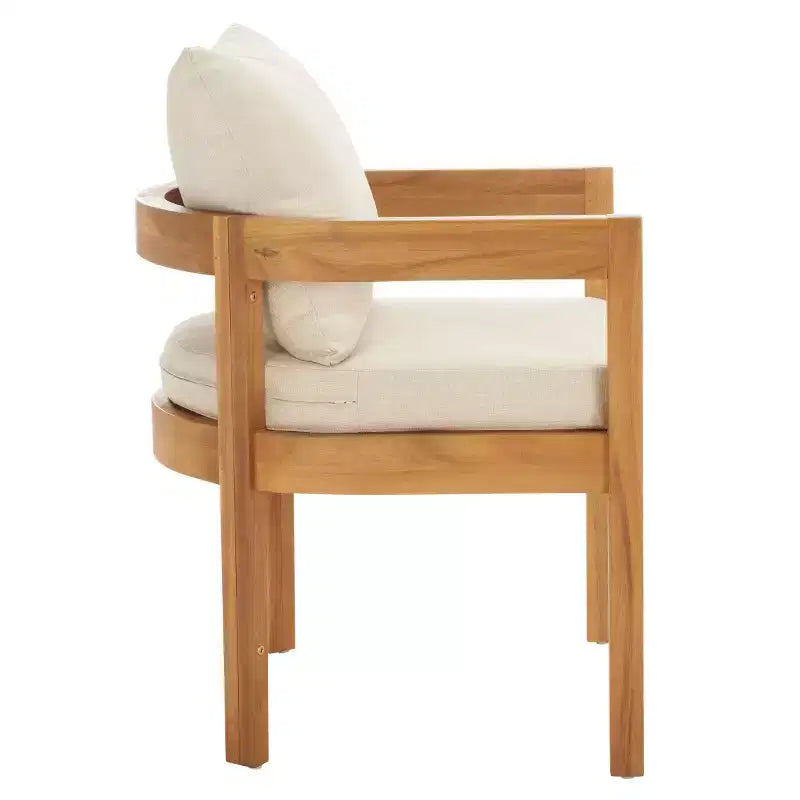 Chaise de salle à manger Kento (lot de 2) - Intérieur/Extérieur - PAT7096 - Naturel - Safavieh
