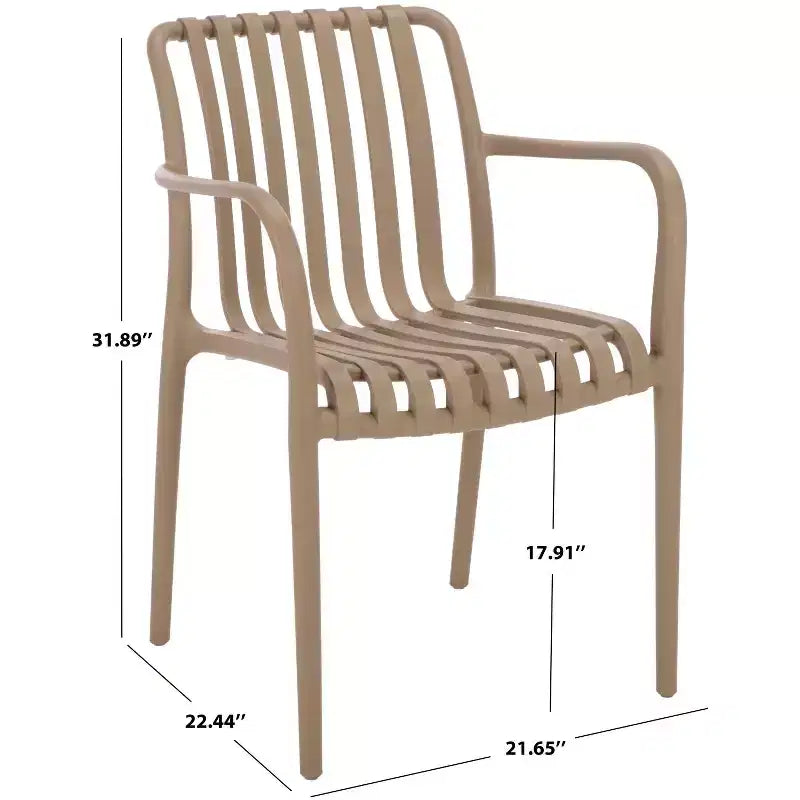 Fauteuil de salle à manger Holly - Intérieur/Extérieur - PAT4702 - Safavieh